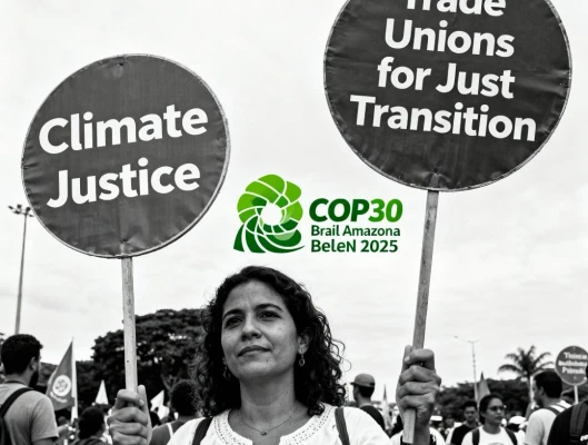 Αιτήματα συνδικάτων ενόψει της Συνδιάσκεψης των Ηνωμένων Εθνών για το Κλίμα COP30 στο Μπελέμ της Βραζιλίας