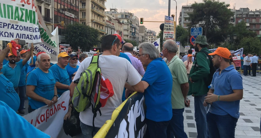 ΔΗΛΩΣΗ ΠΡΟΕΔΡΟΥ ΓΣΕΕ ΣΤΟ ΣΥΛΛΑΛΗΤΗΡΙΟ ΤΗΣ ΘΕΣΣΑΛΟΝΙΚΗΣ