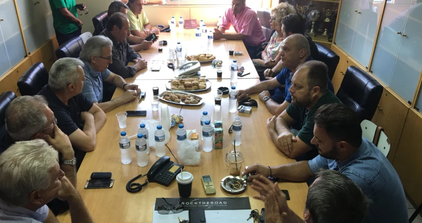 ΟΛΟΙ ΣΤΟ ΑΥΡΙΑΝΟ ΣΥΛΛΑΛΗΤΗΡΙΟ ΣΤΗ ΘΕΣΣΑΛΟΝΙΚΗ ΣΥΝΑΝΤΗΣΗ ΓΣΕΕ-ΕΚΘ ΜΕ ΕΡΓΑΖΟΜΕΝΟΥΣ ΤΗΣ ΕΛΒΟ